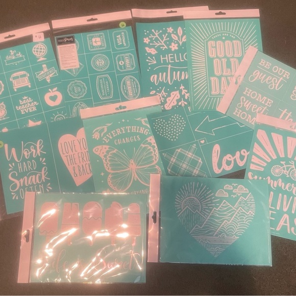 11 new 8x12 chalk couture silkscreen transfers - Picture 4 of 4